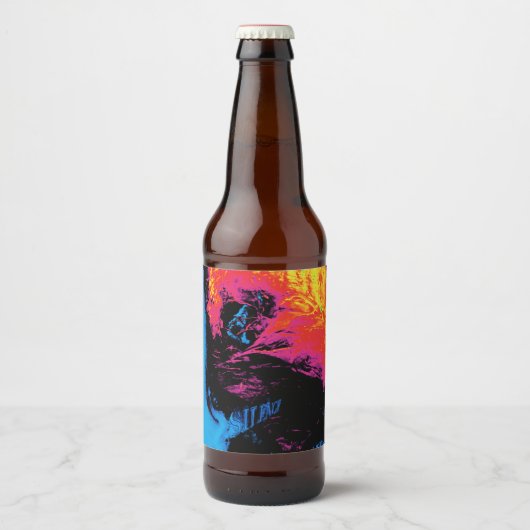 Étiquette Pour Bouteilles De Bière pepper and plastic silenced (Devant)