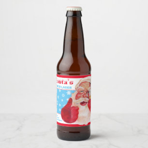 Étiquette Pour Bouteilles De Bière Père Noël Winter Lager