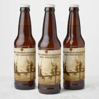 Étiquette Pour Bouteilles De Bière Personnaliser Balle de casse-tête de travailleur d