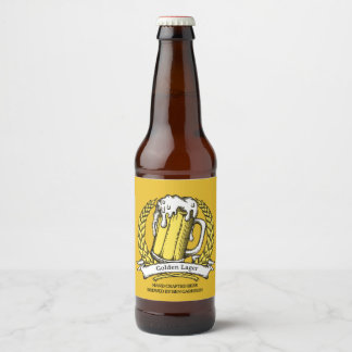 Étiquette Pour Bouteilles De Bière Personnaliser Croquis Vintage Bière Professionnel 