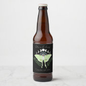 Étiquette Pour Bouteilles De Bière Phases Luna Moth Moon (Devant)