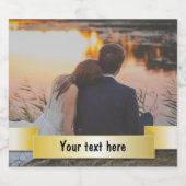 Étiquette Pour Bouteilles De Bière Photo personnalisée (Étiquettes simples)