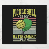 Étiquette Pour Bouteilles De Bière Pickleball (Étiquettes simples)