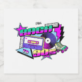 Étiquette Pour Bouteilles De Bière plage aux années 90 (Étiquettes simples)