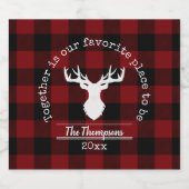 Étiquette Pour Bouteilles De Bière Plaid (Étiquettes simples)