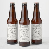 Étiquette Pour Bouteilles De Bière Pot Mason Save the Date (Bouteilles)