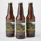 Étiquette Pour Bouteilles De Bière Prairie Wolf (Bouteilles)