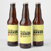 Étiquette Pour Bouteilles De Bière Professeur Art Différence Maker Vie de l'enseignan (Bouteilles)