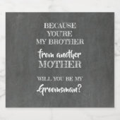 Étiquette Pour Bouteilles De Bière Proposition Groomsman (Étiquettes simples)