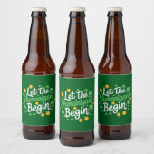 Étiquette Pour Bouteilles De Bière Que les frasques commencent Drôle de Saint-Patrick (Bouteilles)