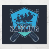 Étiquette Pour Bouteilles De Bière Rafting personnalisé Whitewater River Adventure (Étiquettes simples)