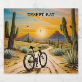 Étiquette Pour Bouteilles De Bière Rat du désert, personnalisable (Étiquettes simples)