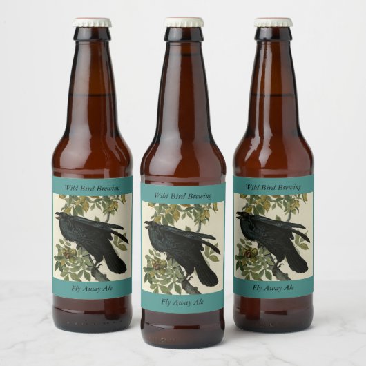 Étiquette Pour Bouteilles De Bière Raven (Bouteilles)