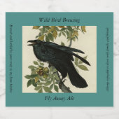 Étiquette Pour Bouteilles De Bière Raven (Étiquettes simples)