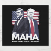 Étiquette Pour Bouteilles De Bière Rendre l'Amérique saine (Étiquettes simples)