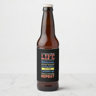 Étiquette Pour Bouteilles De Bière Répétition de la vie théâtrale