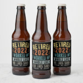 Étiquette Pour Bouteilles De Bière Retired 2022 (Bouteilles)