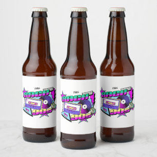 Étiquette Pour Bouteilles De Bière Retour aux années 90