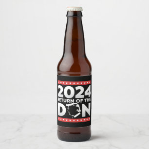 Étiquette Pour Bouteilles De Bière Retour du Don Trump 45 47 Président américain 2024