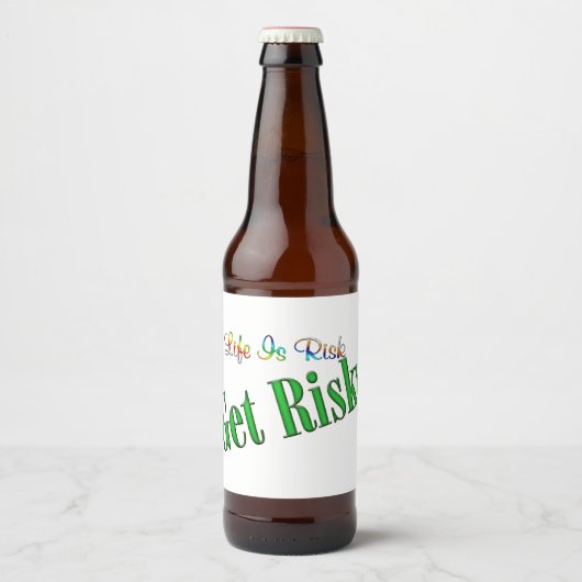 Étiquette Pour Bouteilles De Bière Risque (Devant)