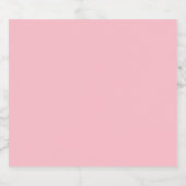 Étiquette Pour Bouteilles De Bière Rose (Étiquettes simples)