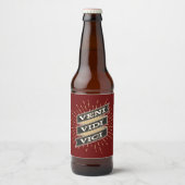 Étiquette Pour Bouteilles De Bière Rouge Veni Vidi Vici (Devant)