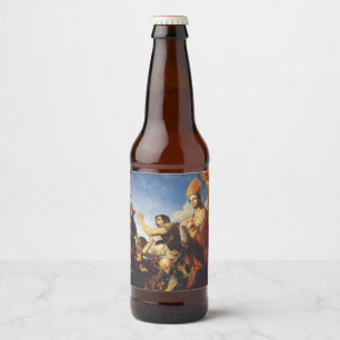 Étiquette Pour Bouteilles De Bière Saint Janvier, évêque de Bénévent - Beaux-arts