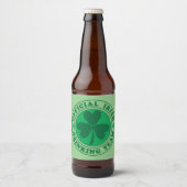 Étiquette Pour Bouteilles De Bière Saint Patrick's Day (Devant)