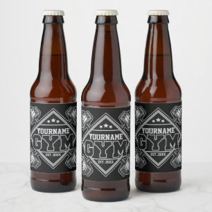 Étiquette Pour Bouteilles De Bière Salle de Crossfit Maison Musculation Personnalisée