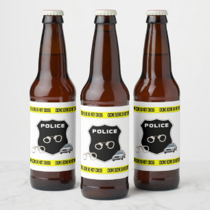 Étiquette Pour Bouteilles De Bière Scène criminelle Application de la loi