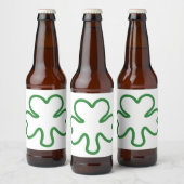 Étiquette Pour Bouteilles De Bière Shamrock (Bouteilles)