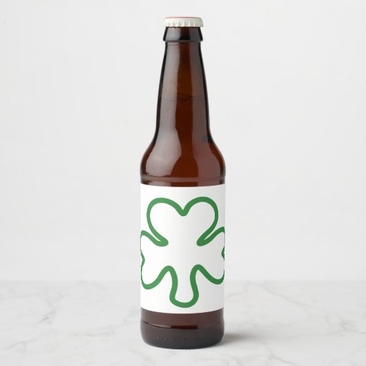 Étiquette Pour Bouteilles De Bière Shamrock (Devant)