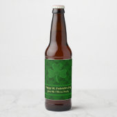 Étiquette Pour Bouteilles De Bière Shamrock (Devant)