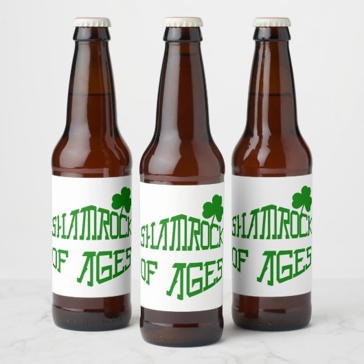 Étiquette Pour Bouteilles De Bière Shamrock d'âge (Bouteilles)