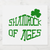 Étiquette Pour Bouteilles De Bière Shamrock d'âge (Étiquettes simples)