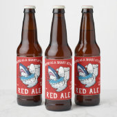 Étiquette Pour Bouteilles De Bière Shart Attack Funny Toilet Shark (Bouteilles)