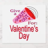 Étiquette Pour Bouteilles De Bière Shout Out pour la Saint-Valentin (Étiquettes simples)