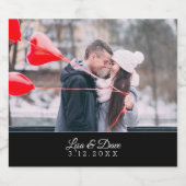 Étiquette Pour Bouteilles De Bière Simple mariage Modèle photo Faveur (Étiquettes simples)