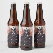 Étiquette Pour Bouteilles De Bière Skull kamikaze (Bouteilles)