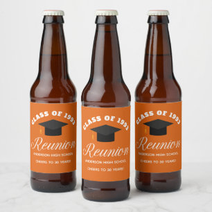 Étiquette Pour Bouteilles De Bière Soirée de réunion du lycée d'Orange