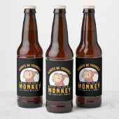 Étiquette Pour Bouteilles De Bière Soyez toujours un singe (Bouteilles)