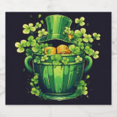 Étiquette Pour Bouteilles De Bière St. Patrick Day  (Étiquettes simples)