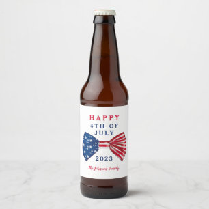 Étiquette Pour Bouteilles De Bière Stars And Stripes 4th Of July Classic