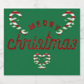 Étiquette Pour Bouteilles De Bière Sucres de canne parties scintillant (Étiquettes simples)