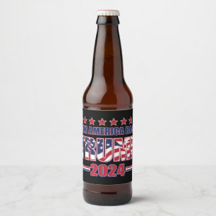 Étiquette Pour Bouteilles De Bière Take America Back Trump 2024
