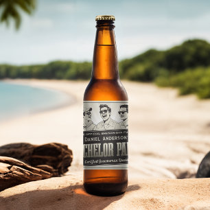 Étiquette Pour Bouteilles De Bière Tape-à-l'œil Rétro Vintage de Typographie Drôle po
