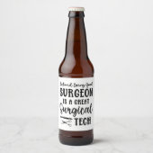 Étiquette Pour Bouteilles De Bière Technologie chirurgicale | Appréciation du technol (Devant)