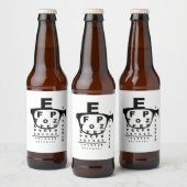 Étiquette Pour Bouteilles De Bière Test de l'oeil bleu (Bouteilles)