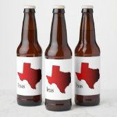 Étiquette Pour Bouteilles De Bière Texas Halftone (Bouteilles)