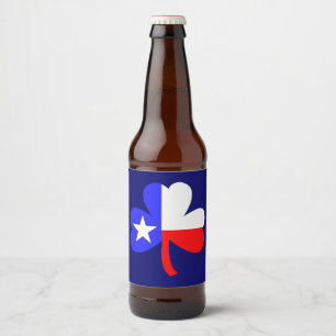 Étiquette Pour Bouteilles De Bière Texas Shamrock